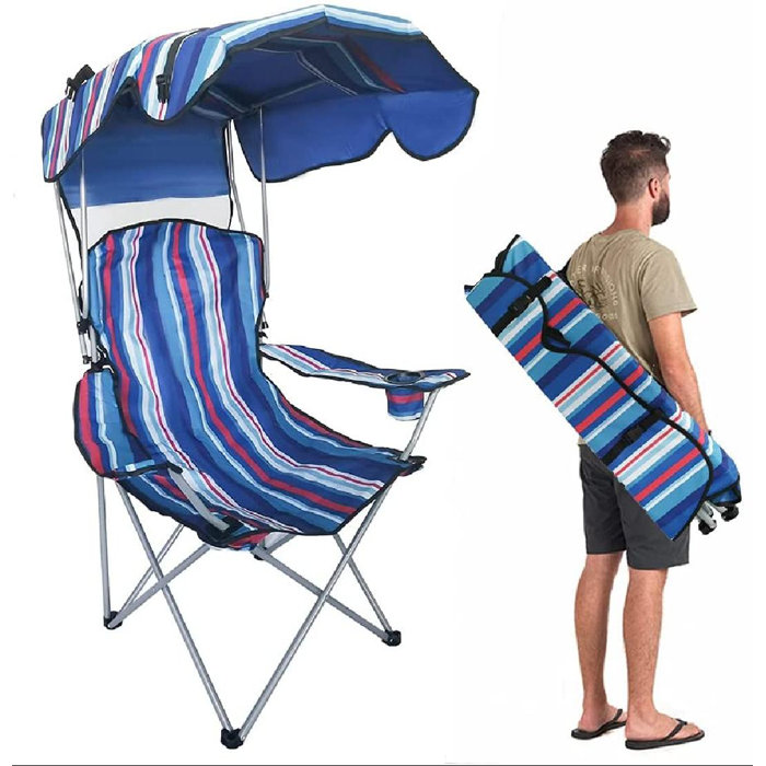 shengshigood Camping ChairShade Canopy Chairs With Two Cup